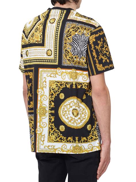 versace collar print shirt|Versace t shirts men 's.